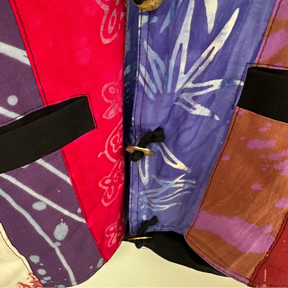 Colorful Patchwork Women's Jacket - Picture 7 of 14